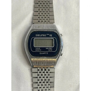 Vintage VTG DELPHI VIII DIGITAL QUARTZ Wrist Watch Not Tested Needs Battery